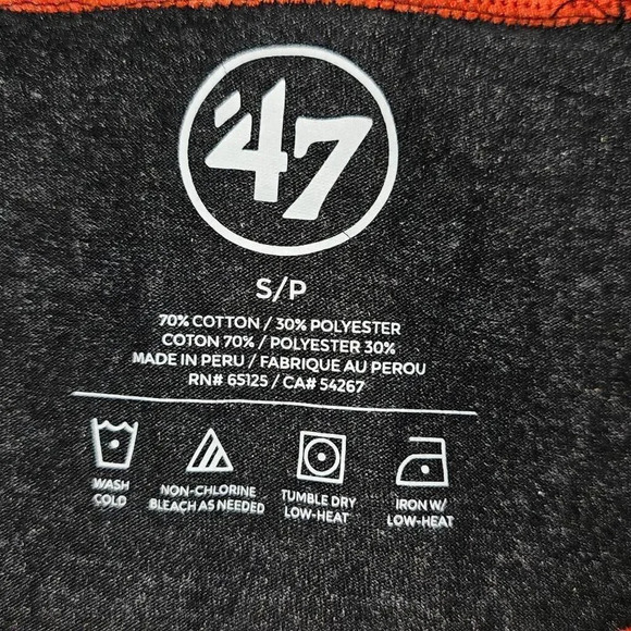 NWT 47 Womens NHL Philadelphia Flyers‎ 3/4 Sleeve Raglan Tee Tshirt Small - Picture 3 of 4